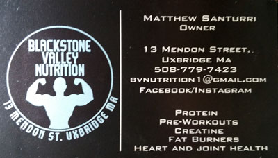 Sponsor Blackstone Valley Nutrition