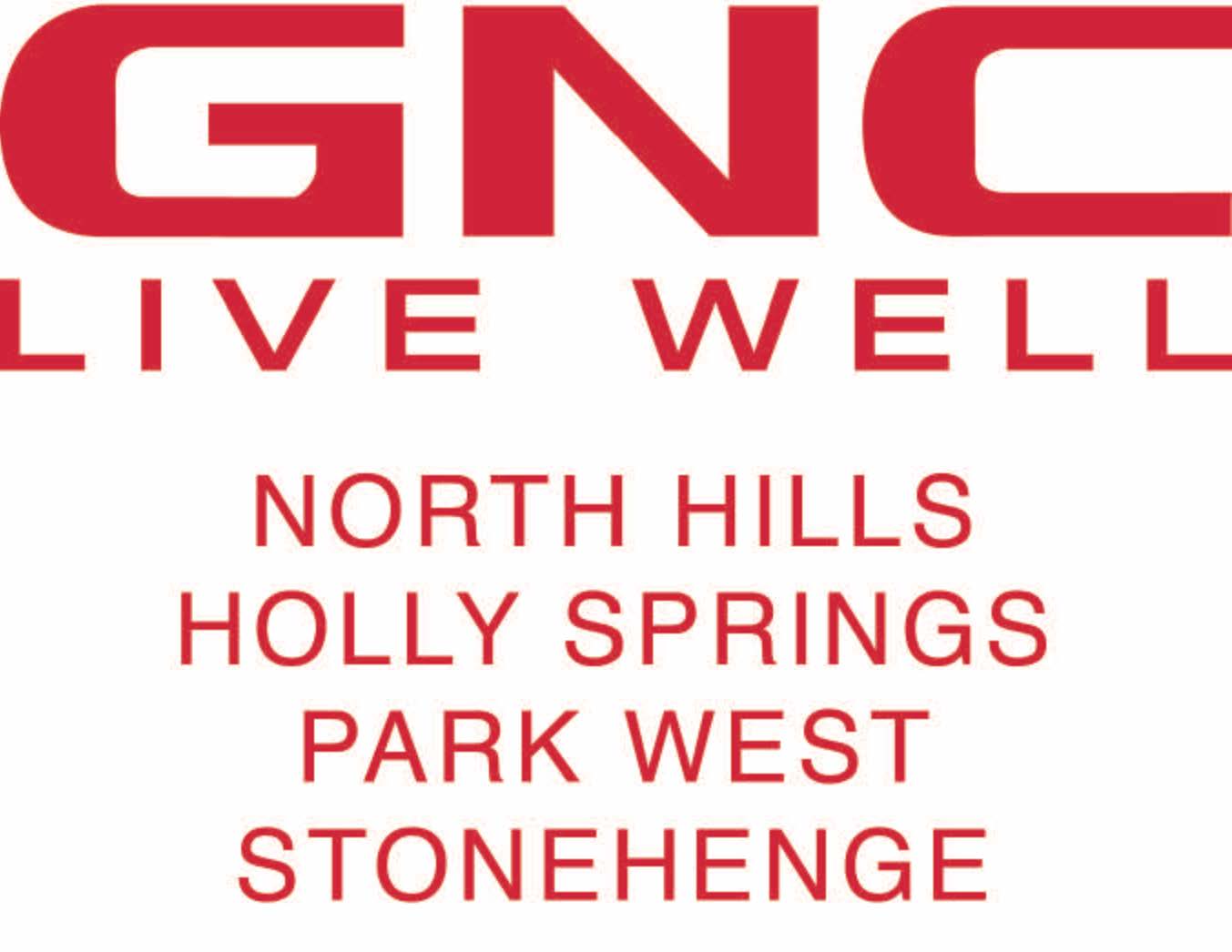 Sponsor GNC: North Hills, Park West, Morrisville, Stonehenge