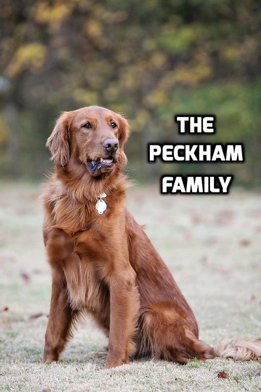 Sponsor The Peckham Family