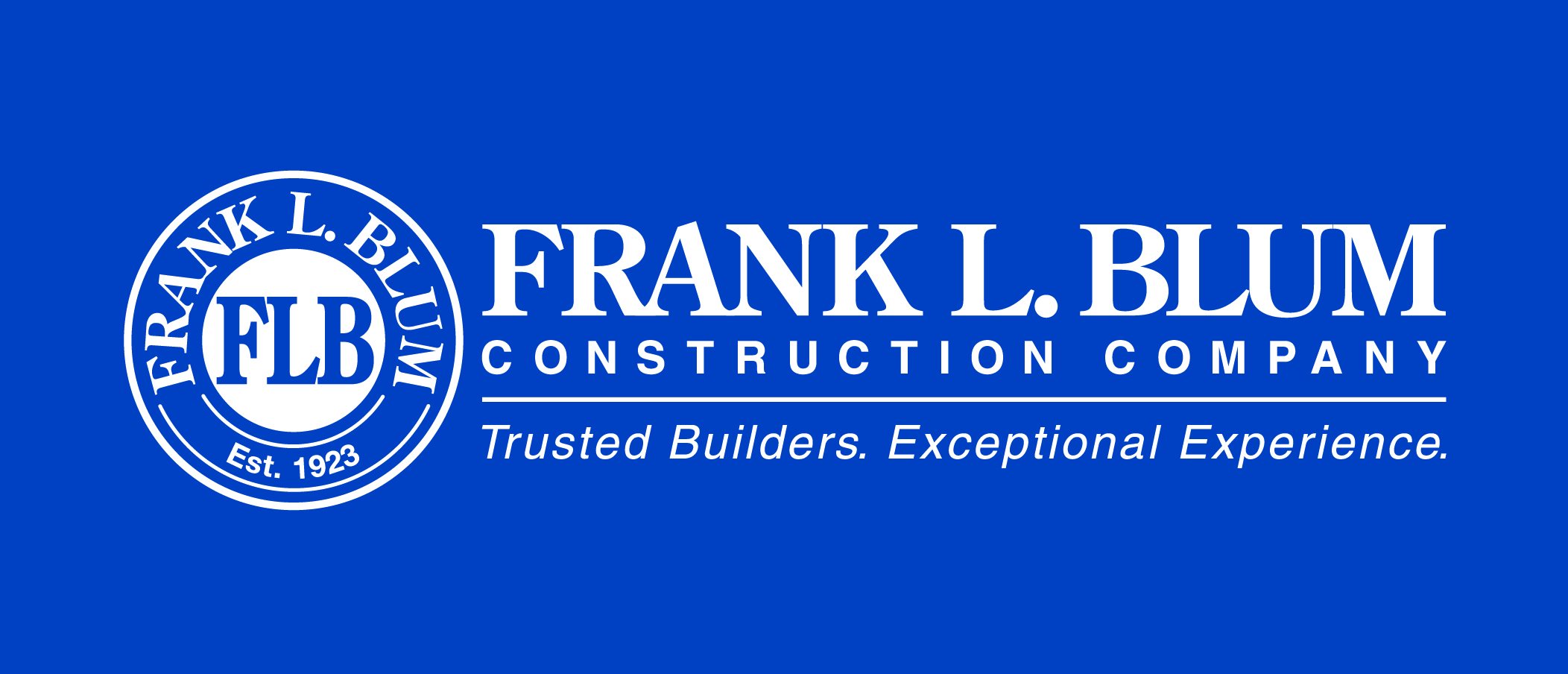 Sponsor Frank L. Blum Construction Co.