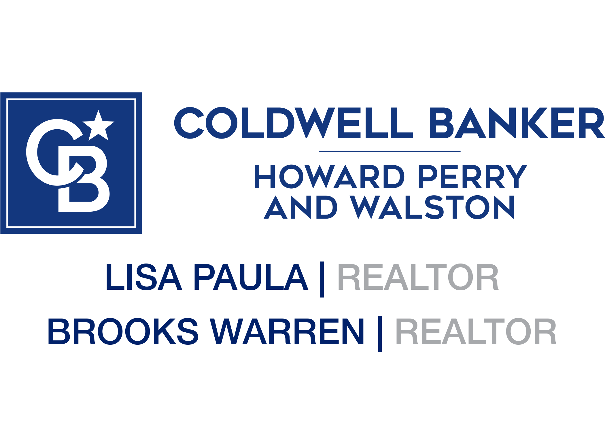 Sponsor Coldwell Banker - Lisa Paula/Brooks Warren
