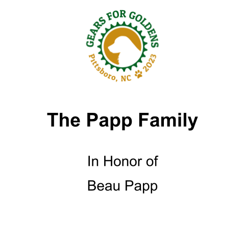 Sponsor The Papp Family