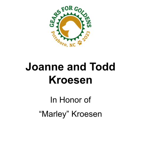 Sponsor Joanne and Todd Kroesen