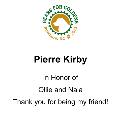 Sponsor Pierre Kirby