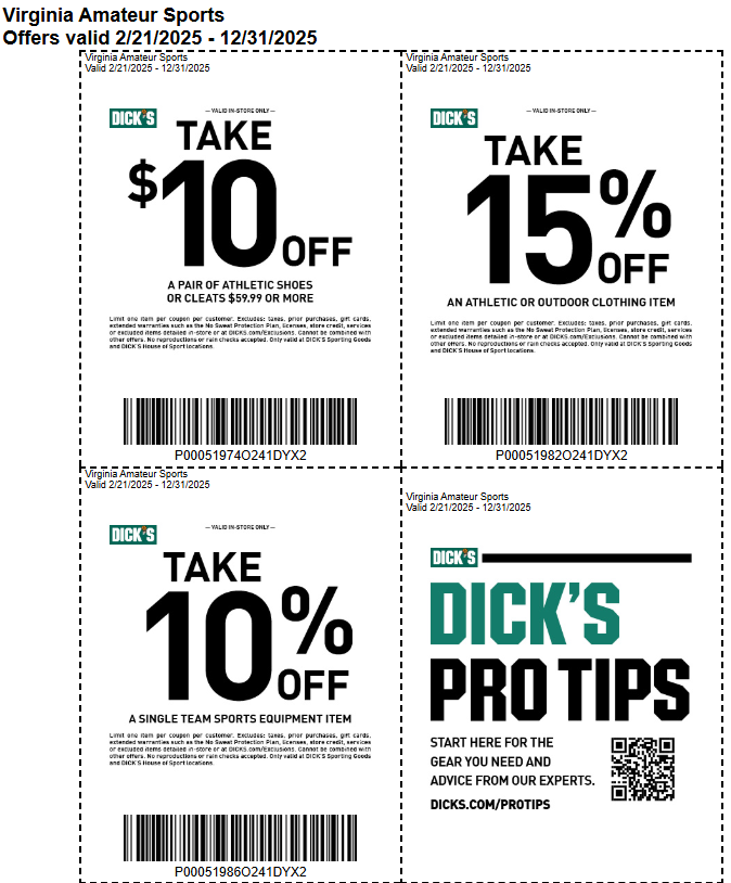 Sponsor Dick's Sporting Goods Coupons