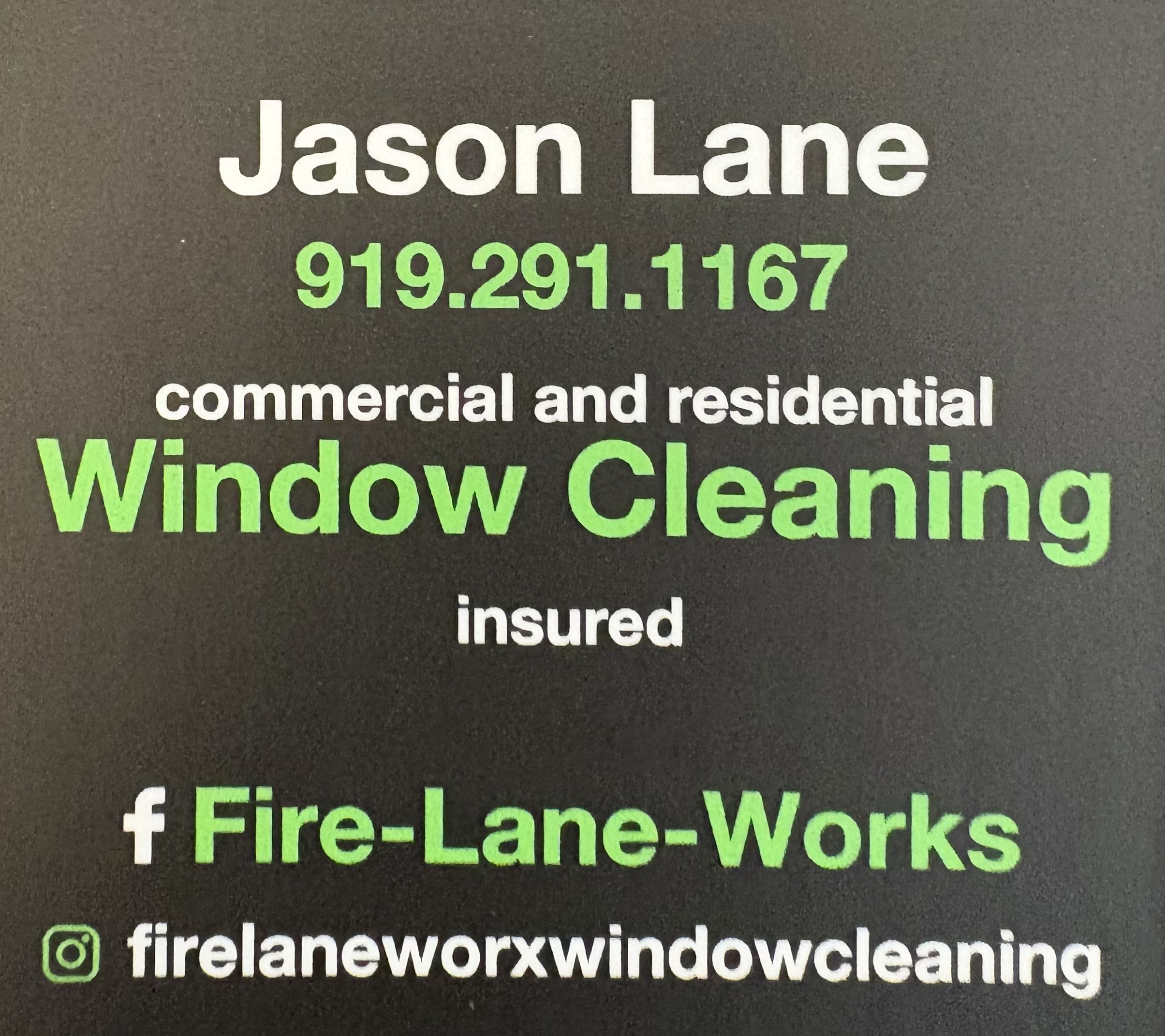Sponsor Jason Lane Window Cleaning