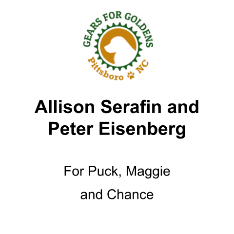 Sponsor For Puck, Maggie and Chance