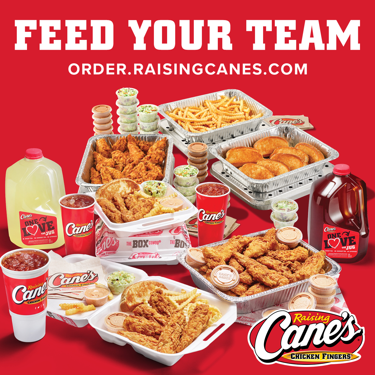 Sponsor Feed your Team - Raising Canes