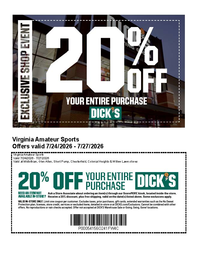 Sponsor Dick's Sporting Goods Shop Event