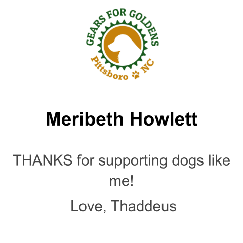 Sponsor Meribeth Howlett