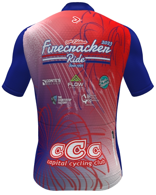 Firecracker Ride 2023 Jersey back